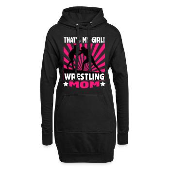 That's My Girl - Girls Wrestling Idee - Wrestling - Hoodie-Kleid - Schwarz - Vorne