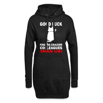 Good Luck | Abschiedsgeschenk - Jobwechsel - Hoodie-Kleid - Schwarz - Vorne