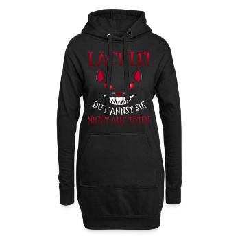 Lächle! Du Kannst Sie Nicht Alle Töten - Hoodie-Kleid - Schwarz - Vorne