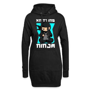 Tricot Tricot Ninja Tricot - Sweat-shirt à capuche long Femme - noir - Devant