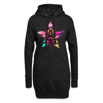 Berger allemand - Sweat-shirt à capuche long Femme - noir - Devant