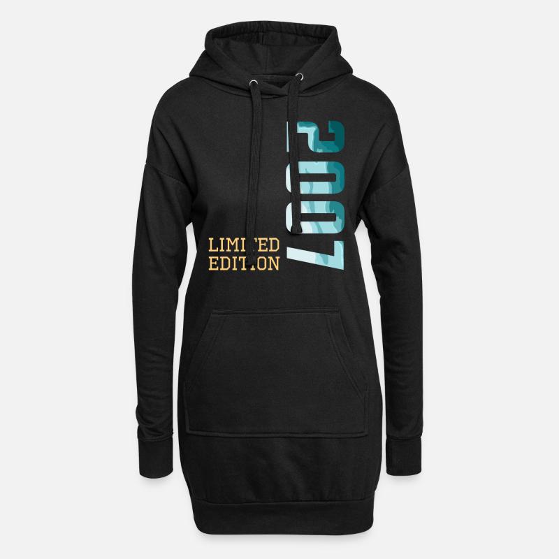 2007 Limited Edition - Hoodie-Kleid - Schwarz