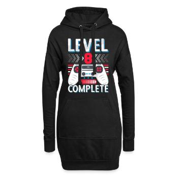 8. Klasse abgeschlossen Realschule Gymnasium Gamer - Hoodie-Kleid - Schwarz - Vorne