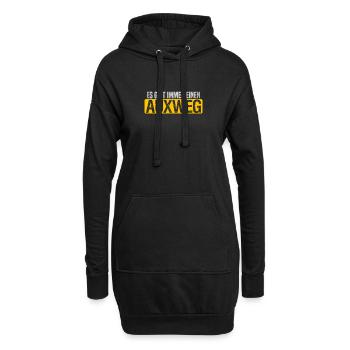 Es gibt immer einen AUXweg - Hoodie-Kleid - Schwarz - Vorne