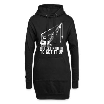 Grutier Grutier - Sweat-shirt à capuche long Femme - noir - Devant