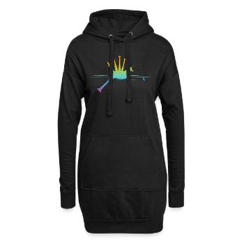 Bagpipe Fishing Bagpiping & Fish Fishing Bagpiper - Hoodie Dress - black - Front