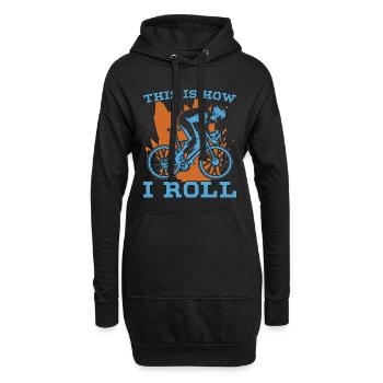 Vélo C’est comme ça que je roule Vélo de montagne Cycliste - Sweat-shirt à capuche long Femme - noir - Devant