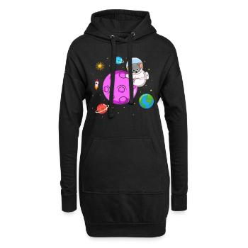 Koala-Liebhaber Koala-Flüsterer Pflanzenfresser - Hoodie-Kleid - Schwarz - Vorne