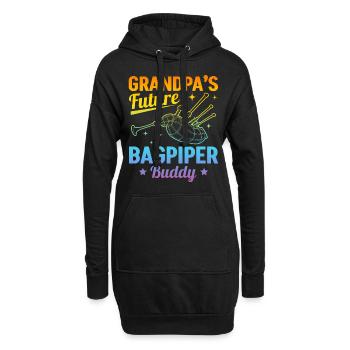 Grandpa’s Future Bagpiper Buddy - Baby Bagpiper - Sweat-shirt à capuche long Femme - noir - Devant