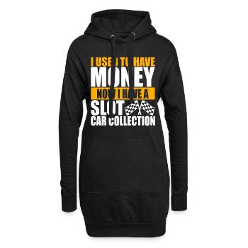 Slotcar Slotracing - Hoodie-Kleid - Schwarz - Vorne