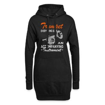 Trompette - Trompettiste - Trompettiste Orchesta - Sweat-shirt à capuche long Femme - noir - Devant