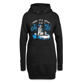 Jet Skiing Keep It Simple et Watercraft Jet Skier - Sweat-shirt à capuche long Femme - noir - Devant
