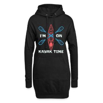 Kayak Je suis sur Kayak Temps Canoë Kayak Lover - Sweat-shirt à capuche long Femme - noir - Devant