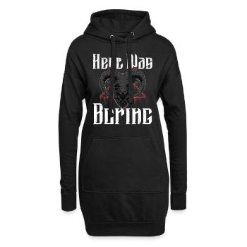 Satan Beelzebub Teufel Gothic Pentagram Mystisch - Hoodie-Kleid - Schwarz - Vorne