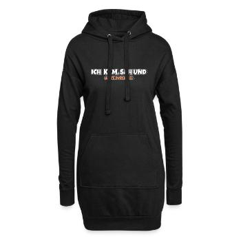 Ich kam sah und hatte Durchfall - Hoodie-Kleid - Schwarz - Vorne