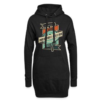 Sport Ulitmate Disc Golf - Hoodie-Kleid - Schwarz - Vorne
