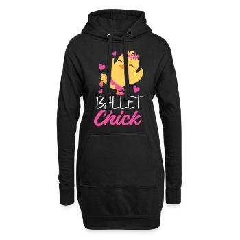 Ballet Dancer Dance Girl Ballerina - Hoodie-Kleid - Schwarz - Vorne