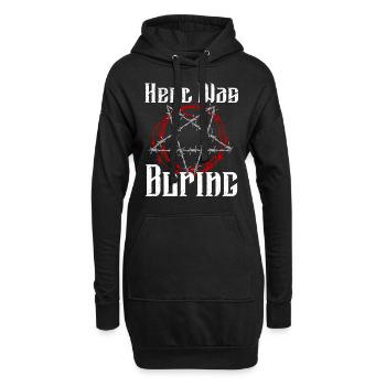 Satan Beelzebub Teufel Gothic Pentagram Mystisch - Hoodie-Kleid - Schwarz - Vorne