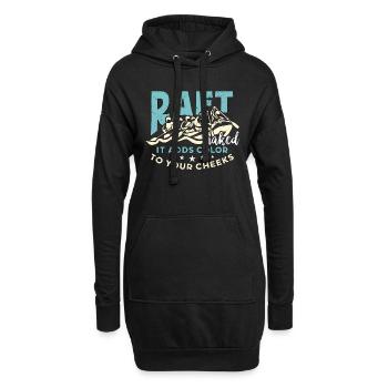 Rafting Raft nu Il ajoute de la couleur Kayak Boating - Sweat-shirt à capuche long Femme - noir - Devant