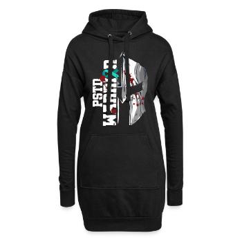 Casque du Mois national de sensibilisation au stress Pstd Warrior - Sweat-shirt à capuche long Femme - noir - Devant