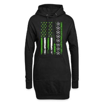 American Sports Flag Athletics - Hoodie Dress - black - Front