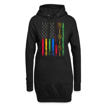 American Sports Flag - Hoodie Dress - black - Front