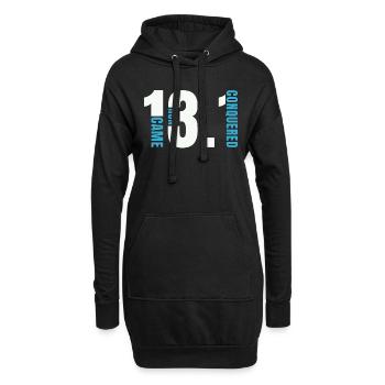 Semi-marathon 13.1 Came Run Conquered Running Race - Sweat-shirt à capuche long Femme - noir - Devant