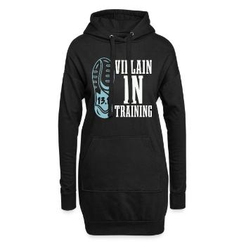 Half Marathon Villain In Training Marathon Runner - Hoodie-Kleid - Schwarz - Vorne