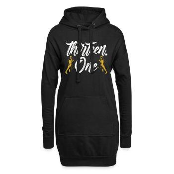 Half Marathon Thirteen One Athletic Marathoner - Hoodie-Kleid - Schwarz - Vorne