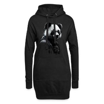 Panda Lover Animal Motif Animal Gift Motif - Sweat-shirt à capuche long Femme - noir - Devant