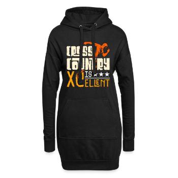 Cross Country est XCellent Marathon Race XC Running - Sweat-shirt à capuche long Femme - noir - Devant