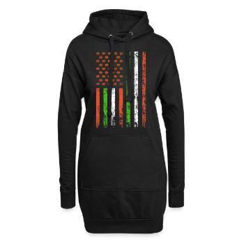American Flag Holiday Spooktacular Pumpkin - Hoodie Dress - black - Front