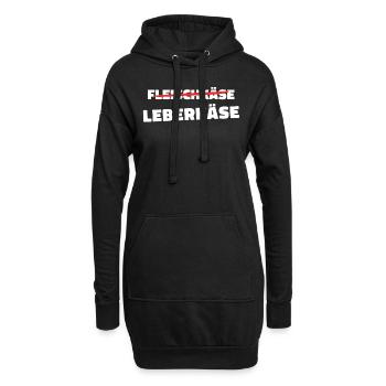 Leberkäs Bayern Leberkas Semmel Fleischkäse - Hoodie-Kleid - Schwarz - Vorne