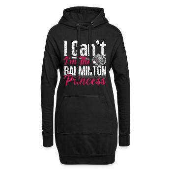 Badminton I Can't I'm The Shuttlecock Player Lover - Sweat-shirt à capuche long Femme - noir - Devant