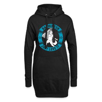 Badminton Just Love It Shuttlecock Racquet Sport - Sweat-shirt à capuche long Femme - noir - Devant