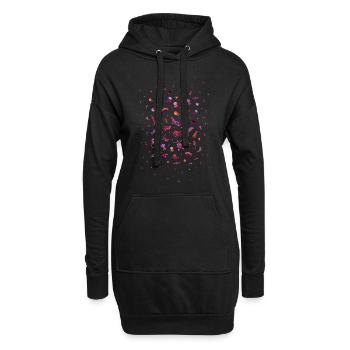 Animal aquatique amateur de poissons - Sweat-shirt à capuche long Femme - noir - Devant