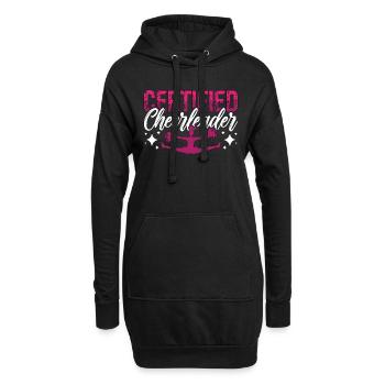 Cheerleading Certified Cheerleader Cheering Dancer - Hoodie-Kleid - Schwarz - Vorne