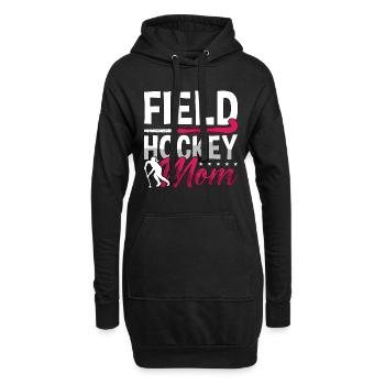 Field Hockey Mom Ice Hockey Team Loves Goalkeeper - Hoodie-Kleid - Schwarz - Vorne