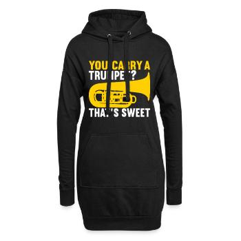 Tuba Tubist - Hoodie-Kleid - Schwarz - Vorne