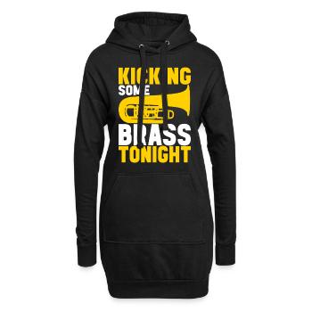 Tuba Tubist - Hoodie-Kleid - Schwarz - Vorne