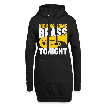 Tuba Tubist - Hoodie-Kleid - Schwarz - Vorne