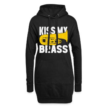 Tuba Tubist - Hoodie-Kleid - Schwarz - Vorne