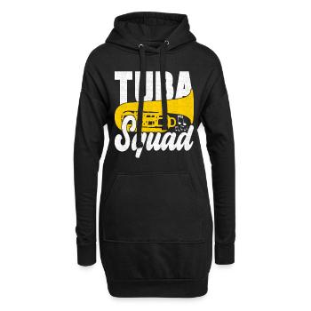 Tuba Tubist - Hoodie-Kleid - Schwarz - Vorne