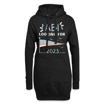 ABI looking for freedom - Hoodie-Kleid - Schwarz - Vorne
