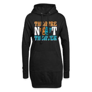 Le théâtre musical n’aime pas le théâtre musical de Broadway - Sweat-shirt à capuche long Femme - noir - Devant