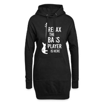 Détendez-vous Le bassiste est ici Guitare basse - Sweat-shirt à capuche long Femme - noir - Devant