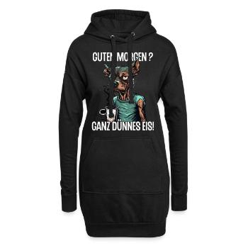 Arbeit Lustig Spruch Geschenk Tasse Kollege Arbeit - Hoodie-Kleid - Schwarz - Vorne