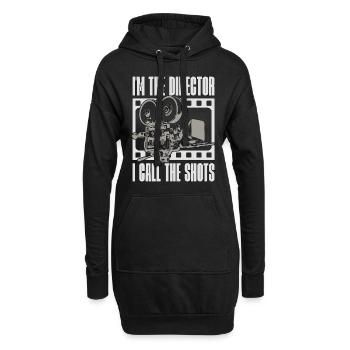 Réalisateur de film Je suis le réalisateur que j’appelle monteur vidéo - Sweat-shirt à capuche long Femme - noir - Devant
