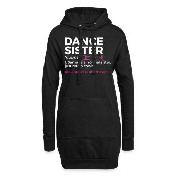 Tanzen Für Tänzer - Hoodie-Kleid - Schwarz - Vorne