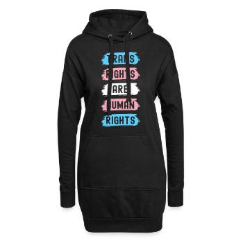 Transgenre Trans LGBTQ - Sweat-shirt à capuche long Femme - noir - Devant